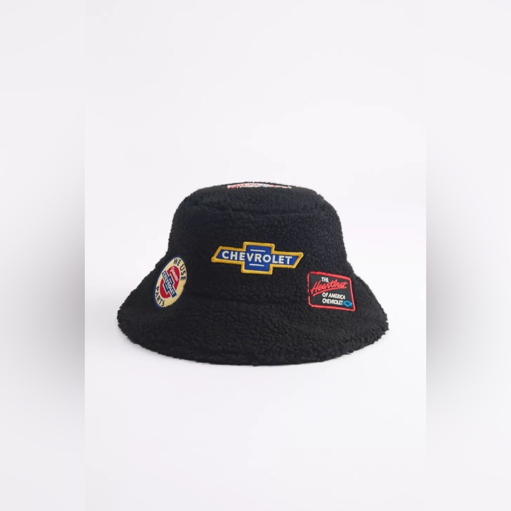 Urban Outfitters American Needle Chevrolet Patched Fleece Bucket Hat